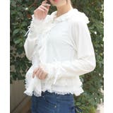 ＵＶカットフードフリルカーディガン | axes femme | 詳細画像4 