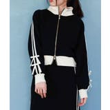 黒 | ダンボールニットトラックジャケット | axes femme