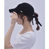 黒 | バックリボンベロアキャップ | axes femme