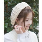 コサージュ付きニットベレー | axes femme | 詳細画像3 