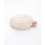 コサージュ付きニットベレー | axes femme | 詳細画像4 