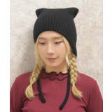 ネコ耳ニットボンネット | axes femme | 詳細画像2