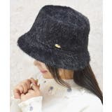 黒 | プレート付シャギーバケハ | axes femme