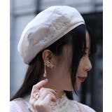 生成り | 桜刺繍デザインベレー | axes femme