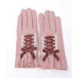 ベロアリボンレースアップ手袋 | axes femme | 詳細画像13