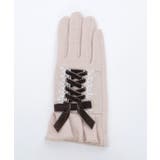 ベロアリボンレースアップ手袋 | axes femme | 詳細画像4