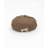 リボン刺繍ベレー | axes femme | 詳細画像2