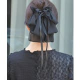 黒 | シフォンリボンクリップ | axes femme