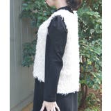 フリンジジャカードベスト | axes femme | 詳細画像2 