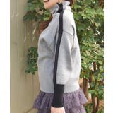 バイカラーボトルネックニット | axes femme | 詳細画像2