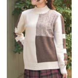 ブロッキングニット | axes femme | 詳細画像1 