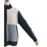 ブロッキングニット | axes femme | 詳細画像12 