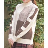 ブロッキングニット | axes femme | 詳細画像4 