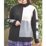 黒 | ブロッキングニット | axes femme