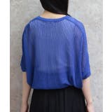 メッシュドルマンカーディガン | axes femme | 詳細画像3 