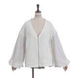 チュール切替カーデ | axes femme | 詳細画像17 