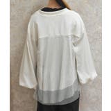 チュール切替カーデ | axes femme | 詳細画像3 