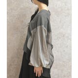 チュール切替カーデ | axes femme | 詳細画像6 