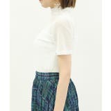 シアー半袖トップス | axes femme | 詳細画像2