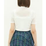 シアー半袖トップス | axes femme | 詳細画像3