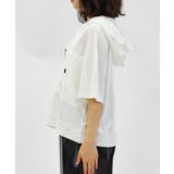 異素材切替パーカー | axes femme | 詳細画像2 