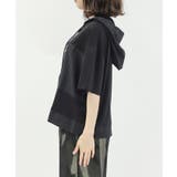 異素材切替パーカー | axes femme | 詳細画像4 