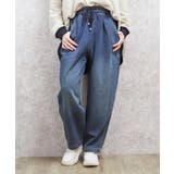 インディゴ | ドロストカーブデニムパンツ | axes femme
