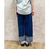 裾切替デニムパンツ | axes femme | 詳細画像3