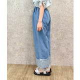 裾切替デニムパンツ | axes femme | 詳細画像4