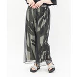総柄シアー重ねパンツ | axes femme | 詳細画像1