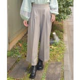 ベージュ | サイドボタンタックパンツ | axes femme