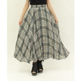 生成り | シワ加工チェック柄スカート | axes femme
