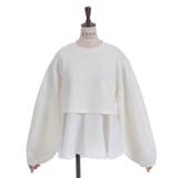 異素材レイヤードプルオーバー | axes femme | 詳細画像16 