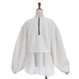 異素材レイヤードプルオーバー | axes femme | 詳細画像18 