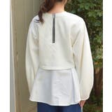 異素材レイヤードプルオーバー | axes femme | 詳細画像3 