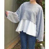 異素材レイヤードプルオーバー | axes femme | 詳細画像5 