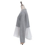 異素材レイヤードプルオーバー | axes femme | 詳細画像9 