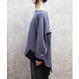 バックラインロング裏毛プルオーバー | axes femme | 詳細画像2