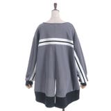 バックラインロング裏毛プルオーバー | axes femme | 詳細画像6