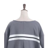バックラインロング裏毛プルオーバー | axes femme | 詳細画像9
