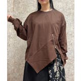 茶 | ジップデザインプルオーバー | axes femme