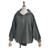 異素材配色パーカー | axes femme | 詳細画像14 