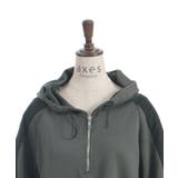 異素材配色パーカー | axes femme | 詳細画像17 