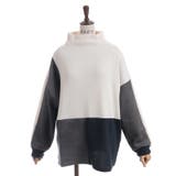 異素材切替プルオーバー | axes femme | 詳細画像3