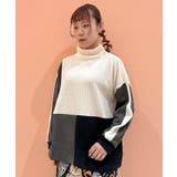 生成り | 異素材切替プルオーバー | axes femme
