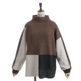 モカ | 異素材切替プルオーバー | axes femme