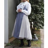 ブルー | サイドプリーツジャンパースカート | axes femme