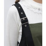 切替ブロッキングジャンパースカート | axes femme | 詳細画像8