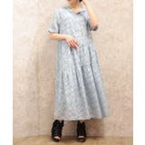 サックス | シアージャカードパーカーワンピース | axes femme