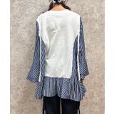 ストライプ切替チュニック | axes femme | 詳細画像3